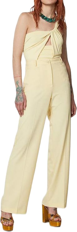 Patrizia Pepe Patrizia Pepe Yellow Acetate Tank Tops