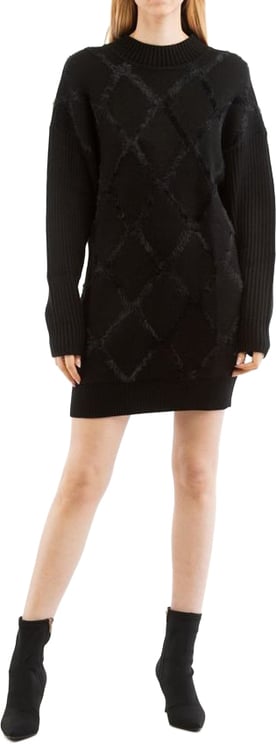 Patrizia Pepe Patrizia Pepe Black Nylon Casual Dress