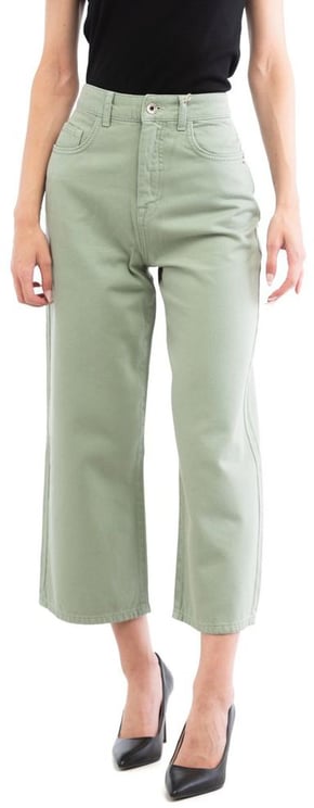 Patrizia Pepe Patrizia Pepe Green Cotton Casual Pants