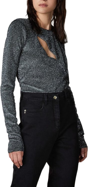 Patrizia Pepe Patrizia Pepe Gold Polyester Bodysuit