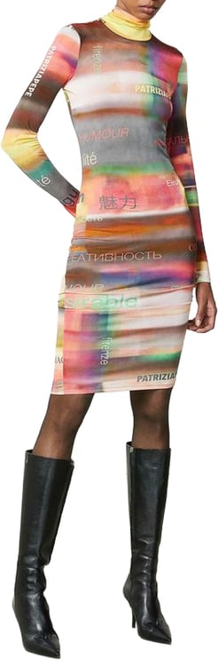 Patrizia Pepe Patrizia Pepe Multicolor Polyester Casual Dress
