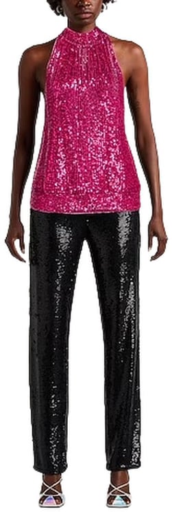Patrizia Pepe Dress Sequins Fuchsia