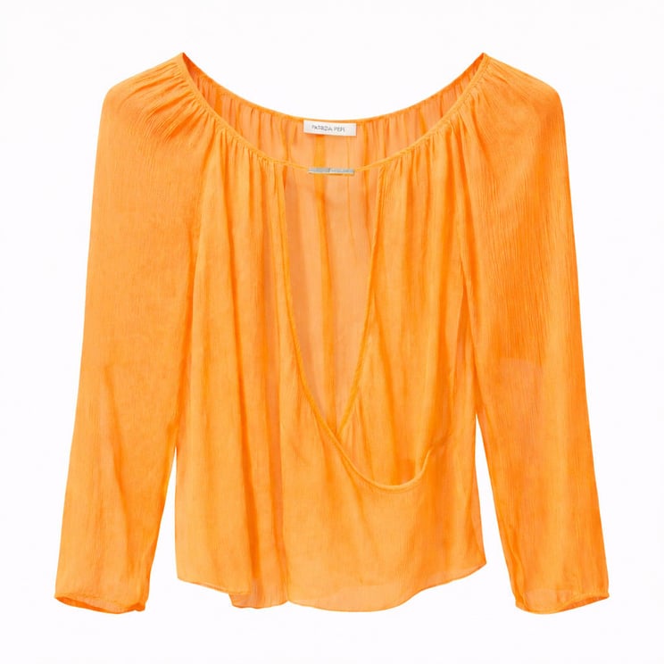 Patrizia Pepe Blusa Orange Sorbet