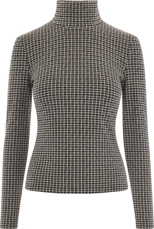 Patrizia Pepe Sweaters Gray&Brownmicrocheck