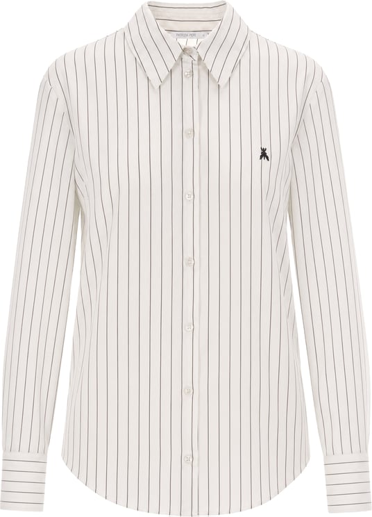 Patrizia Pepe Shirts Onyx Gray Stripes