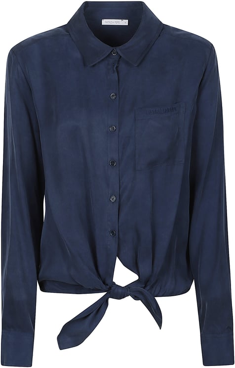 Patrizia Pepe Long Sleeve Shirt Blue