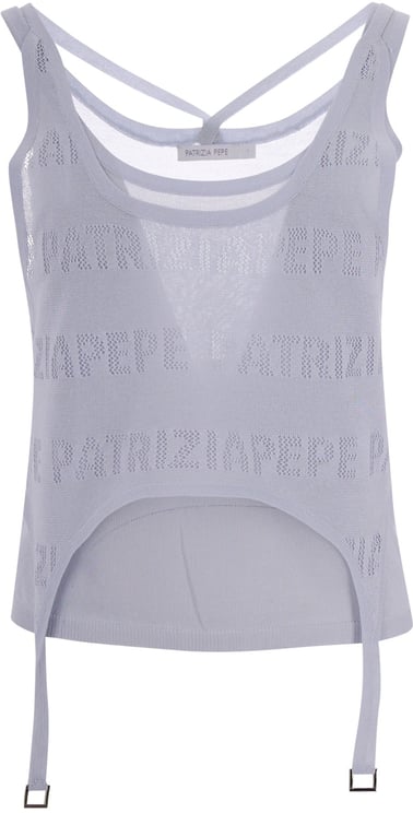 Patrizia Pepe Top Sky Gray