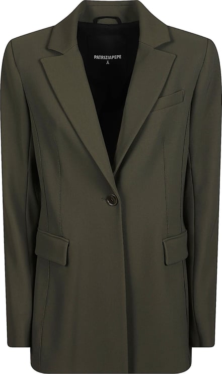 Patrizia Pepe Single Breasted Jacket Green