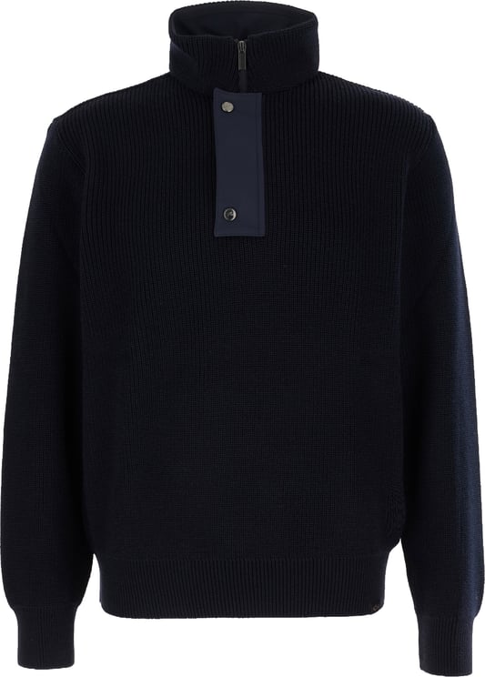 Paul & Shark Paul & Shark Midnight blue wool blend sweater