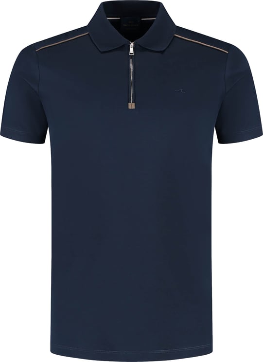 Paul & Shark Men's Knitted Cotton Zipped Polo Shirt