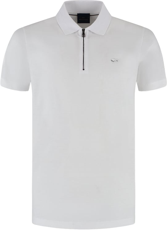 Paul & Shark Men's Knitted Cotton Zipped Polo Shirt