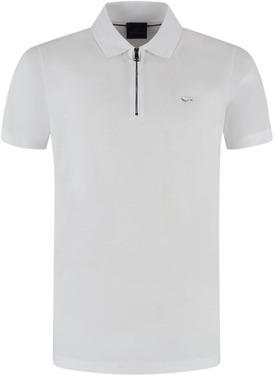 Paul & Shark Men's Knitted Cotton Zipped Polo Shirt