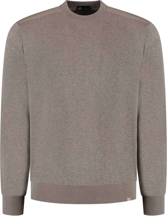 Paul & Shark Mens' Knitted Silk Cotton Round-neck Sweater