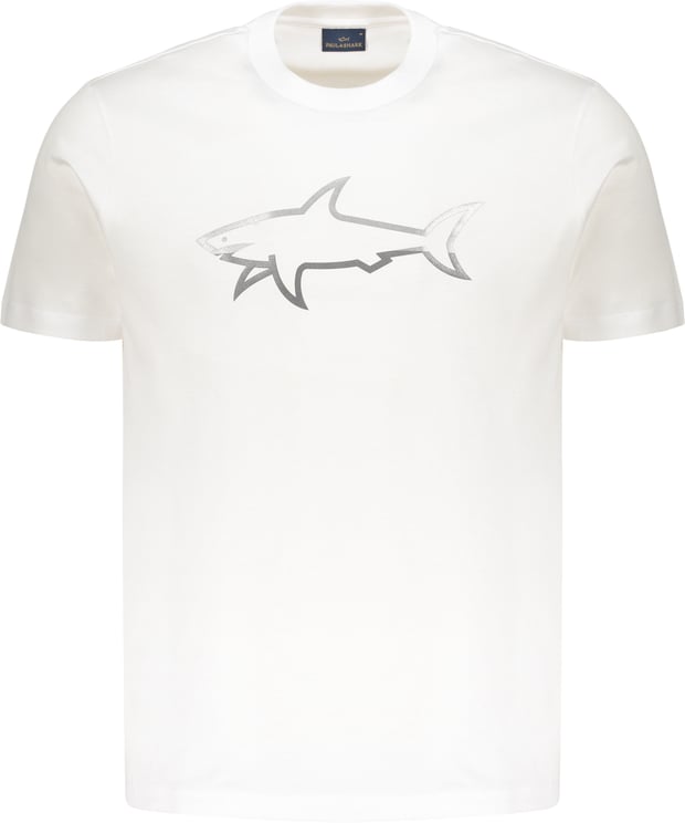 Paul & Shark White minimalistic cotton t-shirt