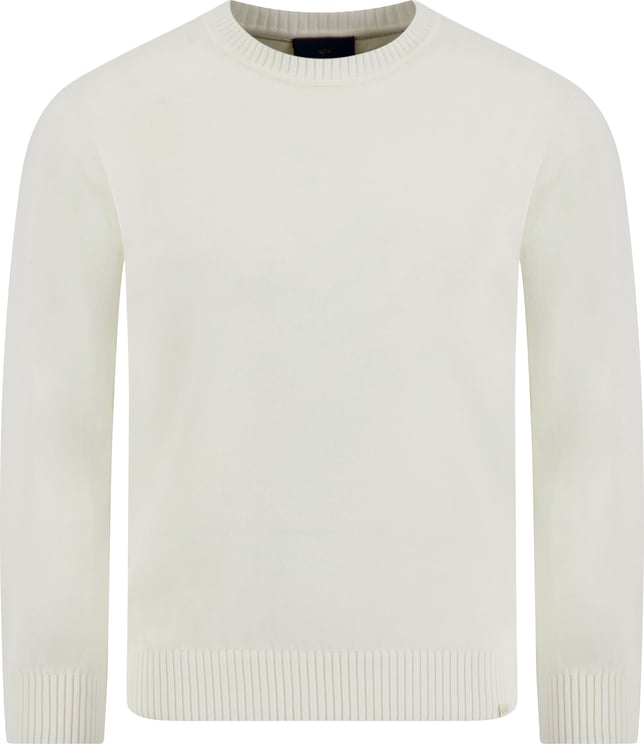 Paul & Shark White Minimalist Classic Cotton Sweater