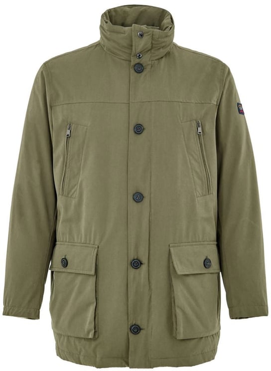 Paul & Shark Paul & Shark Green Polyester Coat