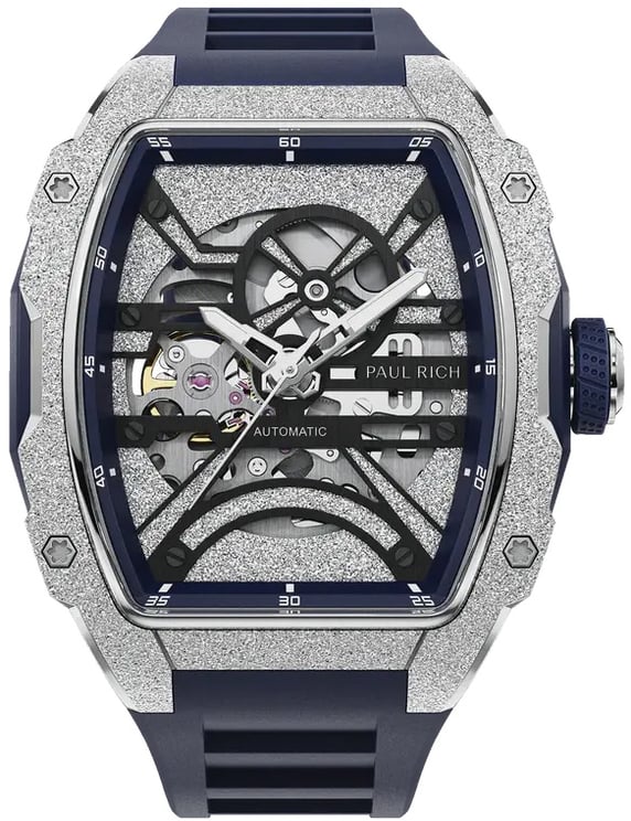 Paul Rich Astro Skeleton Lunar Silver FAS21 automatisch horloge 42.5 mm