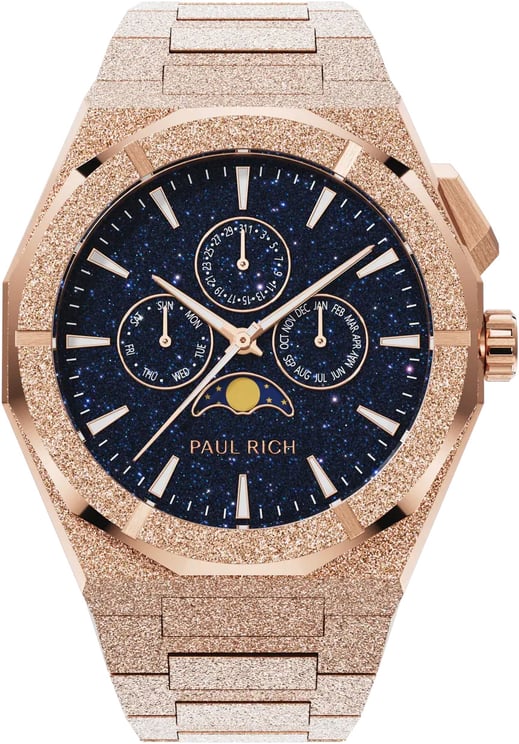 Paul Rich Moonphase Frosted Star Dust II Rose Gold MOON08 horloge