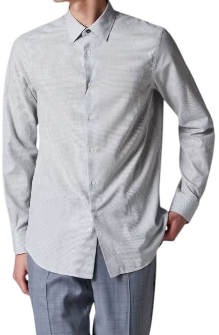 Paul Smith Chemise vichy blanc ciel flanelle M1R 598Z T02793 40 Paul Smith Homme