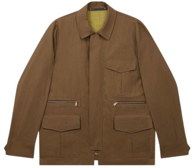 Paul Smith Veste saharienne lin tech multipoches kaki Paul Smith Homme M1R 912Z V03000 35