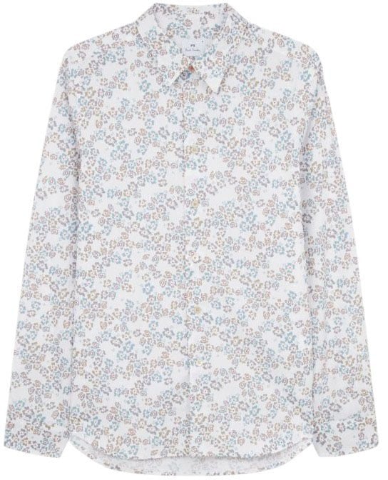 Paul Smith Chemise coton liberty bleu choco Paul Smith Homme M2R 149T V22659 01