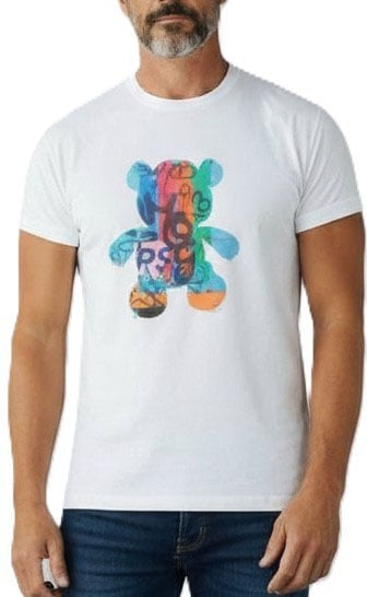 Paul Smith T-shirt blanc teddy multi Paul Smith Homme M2R 220X VP5789 01