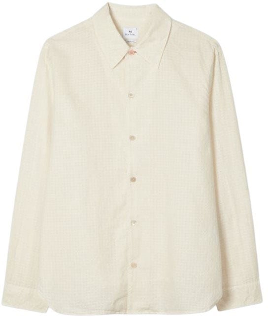 Paul Smith Chemise écrue quadrillée relief Paul Smith Homme M2R 895Z V22646 04