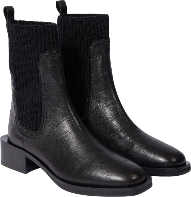Paul Smith Boots Chelsea chaussettes embossé croco noir Matola Paul Smith Femme W1S MAT03 WLEA 79