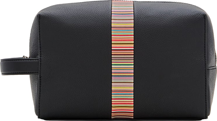 Paul Smith Black Grained Leather Beauty Case