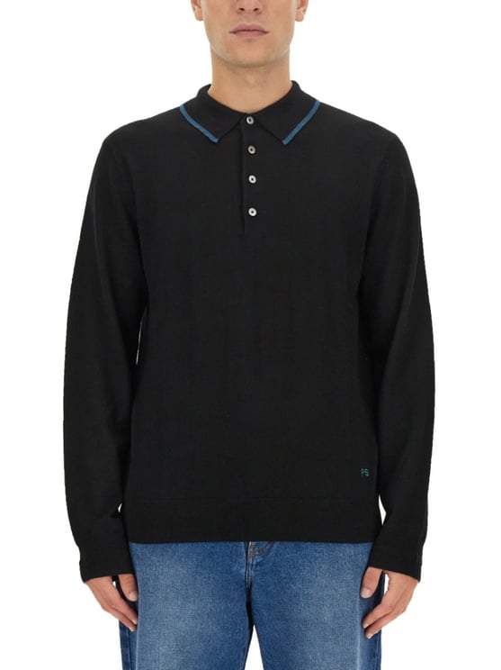 Paul Smith Regular Fit Merino Wool Polo