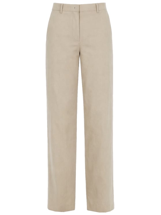 Paul Smith Neutrals Wide-Leg Clean Front Chinos