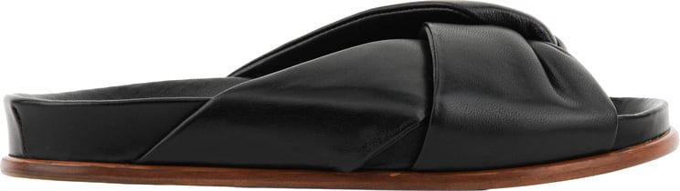 Paul Warmer Twisted Nappa Sandal Black