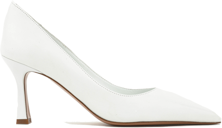 Paul Warmer Kate Pump Nappa White