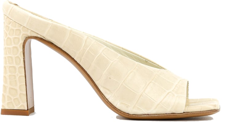 Paul Warmer Paulwarmer Livia Mule Offwhite Croc 95