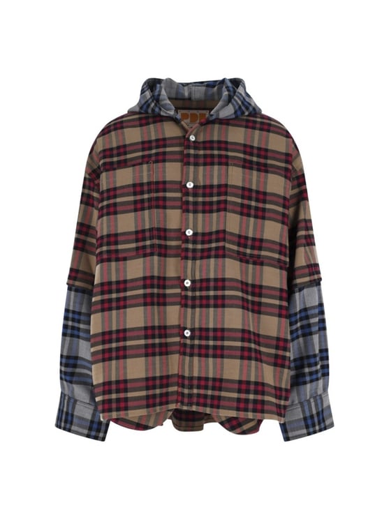 PDF di Domenico Formichetti Striped Hooded Shirt – Multicolor