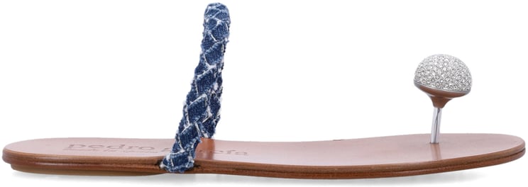Pedro Garcia Pipa Sandals Denim/Crystal