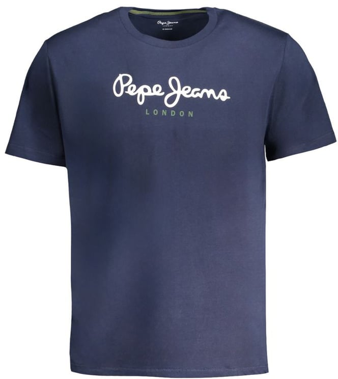 Pepe Jeans Pepe Jeans Blue Cotton Men T-Shirt