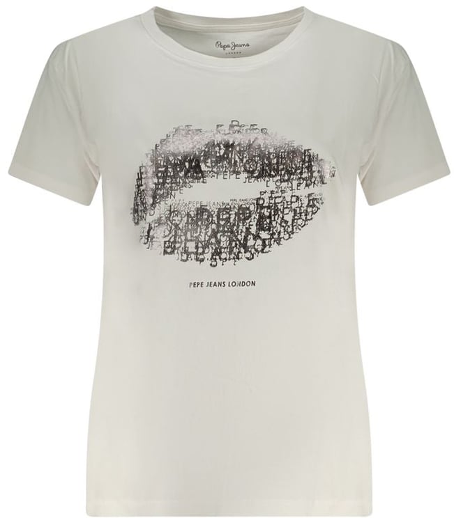 Pepe Jeans Pepe Jeans Bianco Cotton Women T-Shirt