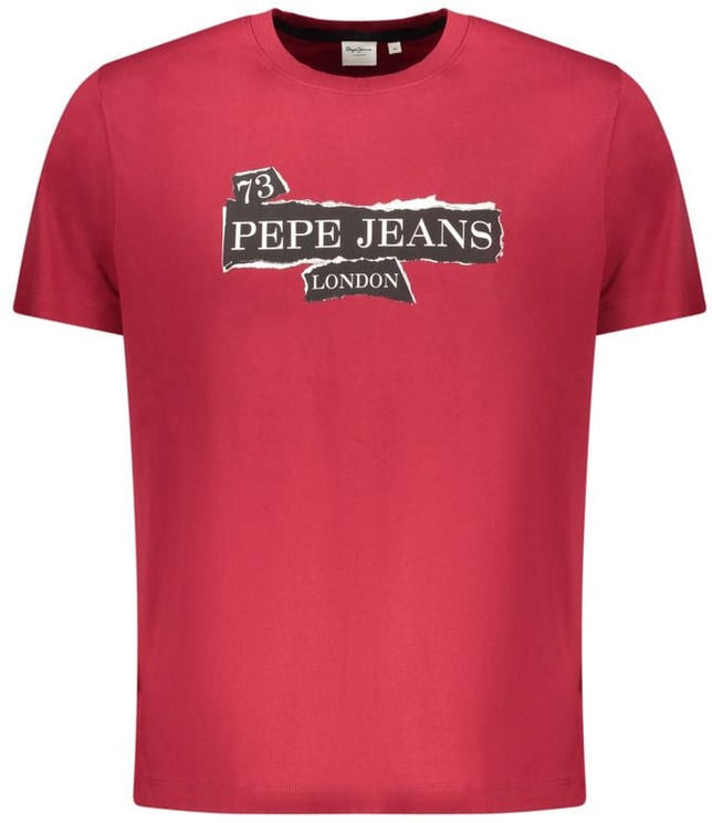 Pepe Jeans Pepe Jeans Red Cotton Men T-Shirt