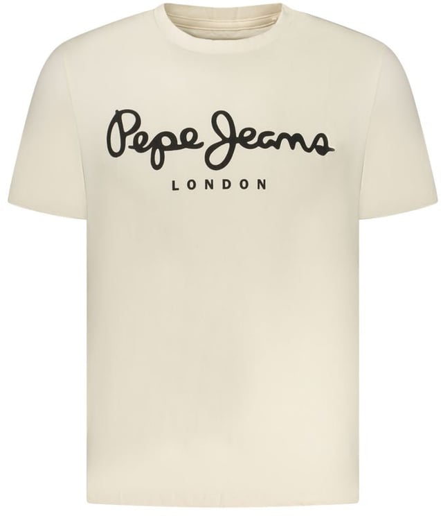 Pepe Jeans Pepe Jeans Beige Cotton Men's T-Shirt