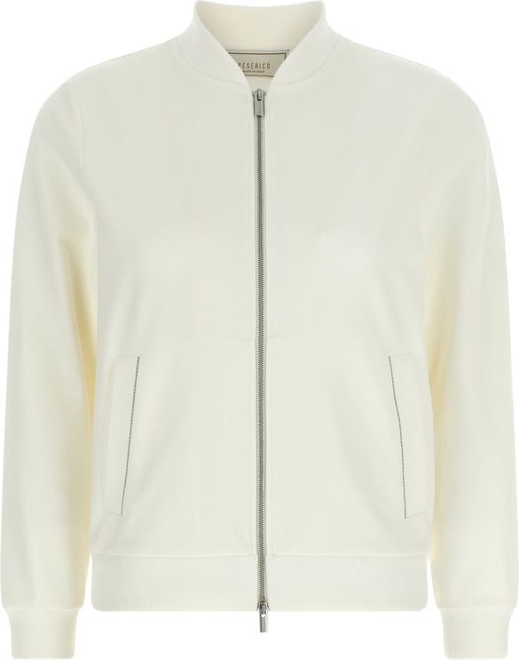 Peserico Peserico White Cotton Sweatshirt