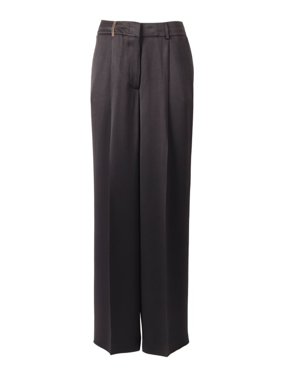 Peserico Woman Trousers Pleated Straight-Leg Pants