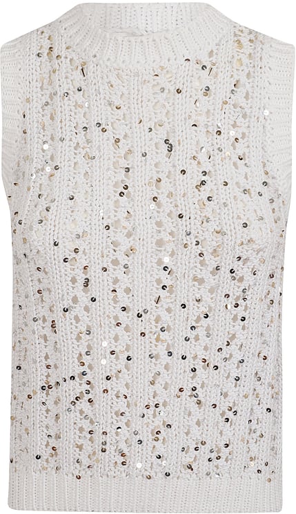 Peserico PESERICO TOP TRICOT FETTUCCIA DI COTONE
