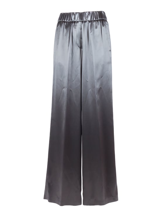 Peserico Wide Leg Elastic Waist Straight-Leg Pants
