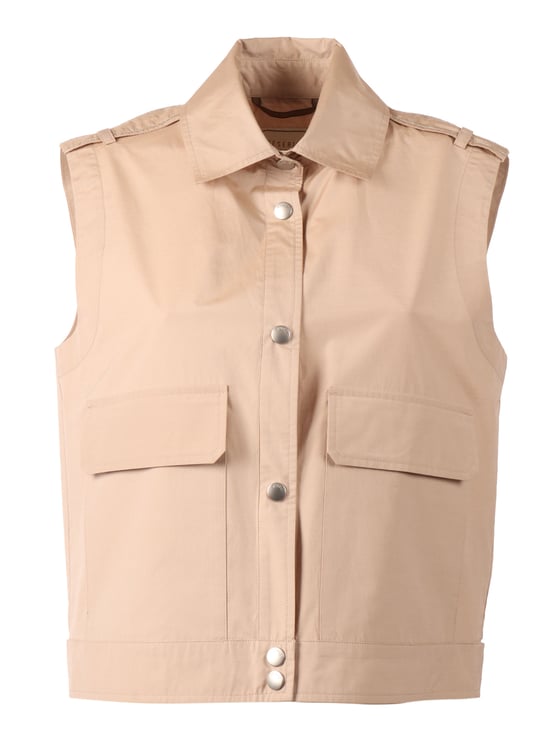 Peserico Tailored Sleeveless Flap Pocket Vest
