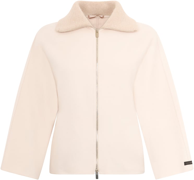 Peserico White cream winter jacket, soft and ideal for a chic look.