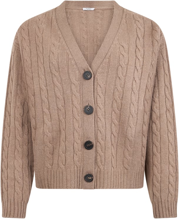 Peserico Cardigan in soft fabric with a casual design.