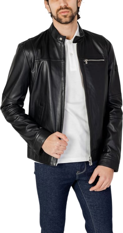 Peuterey Peuterey Black Lamb Leather Leather Jacket