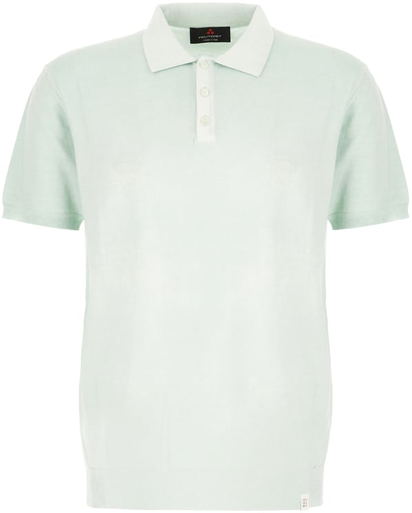 Peuterey Peuterey Pastel light blue cotton polo shirt