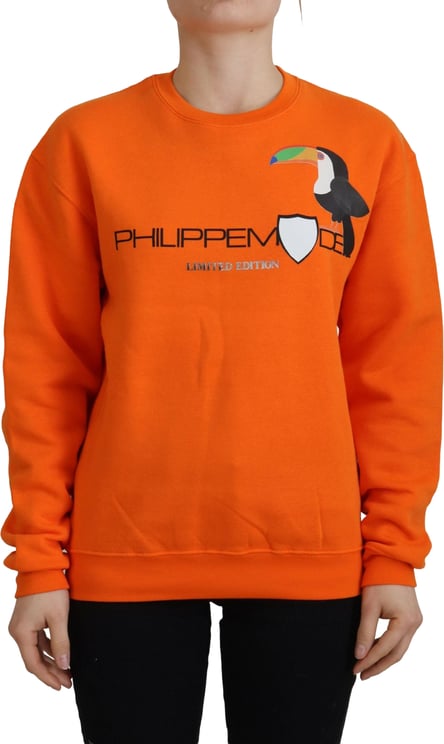 Philippe Model Philippe Model Orange Printed Long Sleeves Pullover Sweater